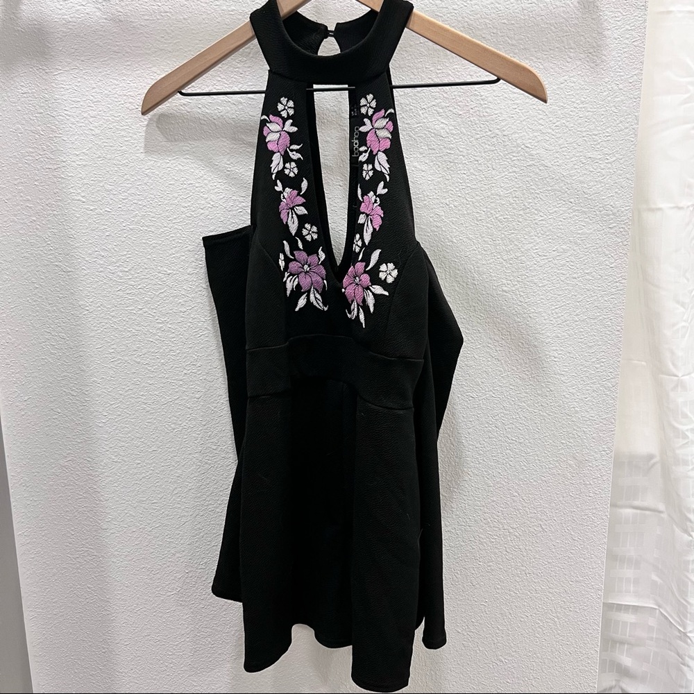 Boohoo Strapless Short Romper